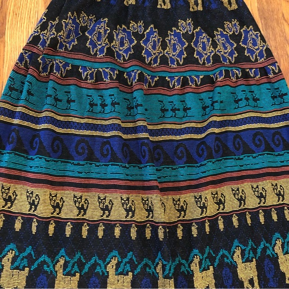 Peruvian connection vibe - 2 Pc SET Knits Alpaca Llama Skirt size L and skirt XL - Picture 10 of 12